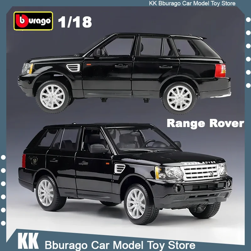 

Спортивная литая модель внедорожника Bburago 1:18 Range Rover, роскошный автомобиль из сплава, внедорожник, коллекция игрушек, детский Декор, подарок