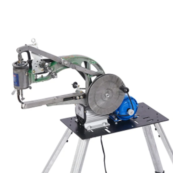 Desktop Electric and Hand-crank Shoe Sewing Machine Speed Adjustable without Iron Frame, Leather Repair Tool for Home Use