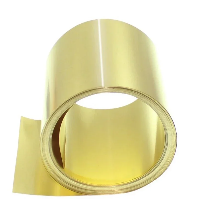 

1pcs 0.1/0.2/0.3/0.5mmx10/20/30/40/50mmx1000mm 1meter Brass Metal Thin Sheet Foil Plate Thick