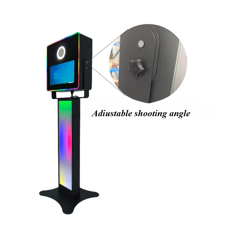 Matrimonio portatile Vogue Realtà Selfie Specchio magico Macchina Photo Booth Cornice a LED Custodia Touch Screen da 15,6 pollici Photo Booth