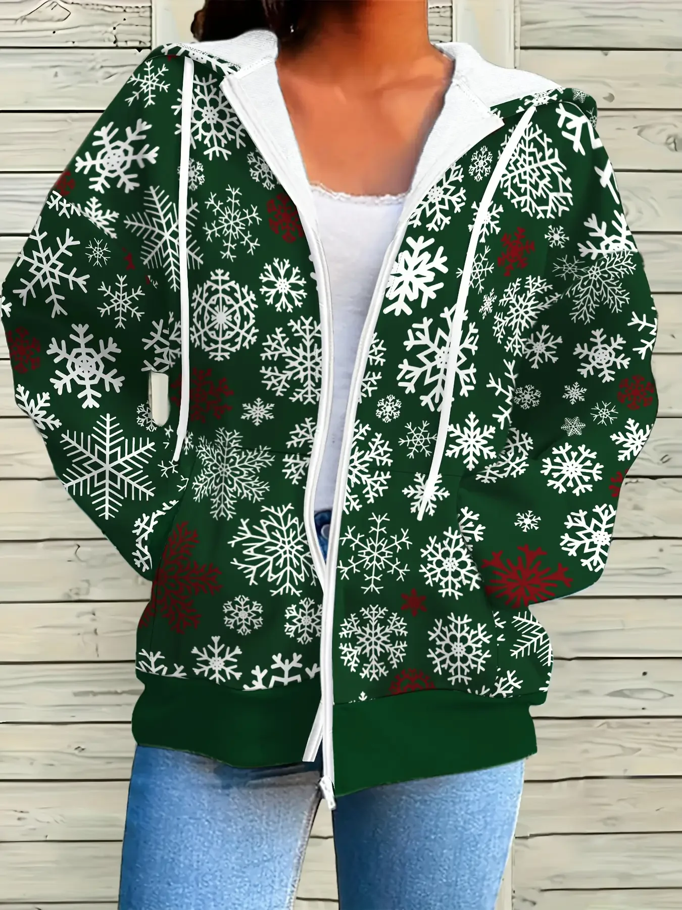 

New 2026 women's zipper hooded sweatshirt, casual, fashionable, Comfortable and slim fit design