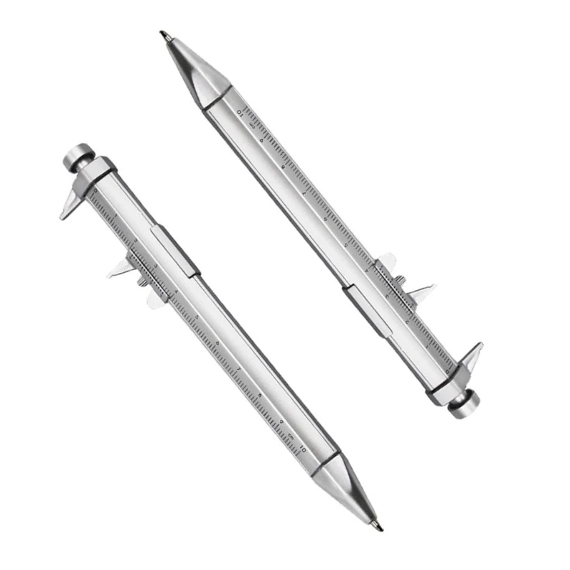 2 in 1 Vernier Caliper and Ballpoint Pen for Craftsmen and Students Measuring and Marking, 0-100mm Ballpoint Pen Gadget