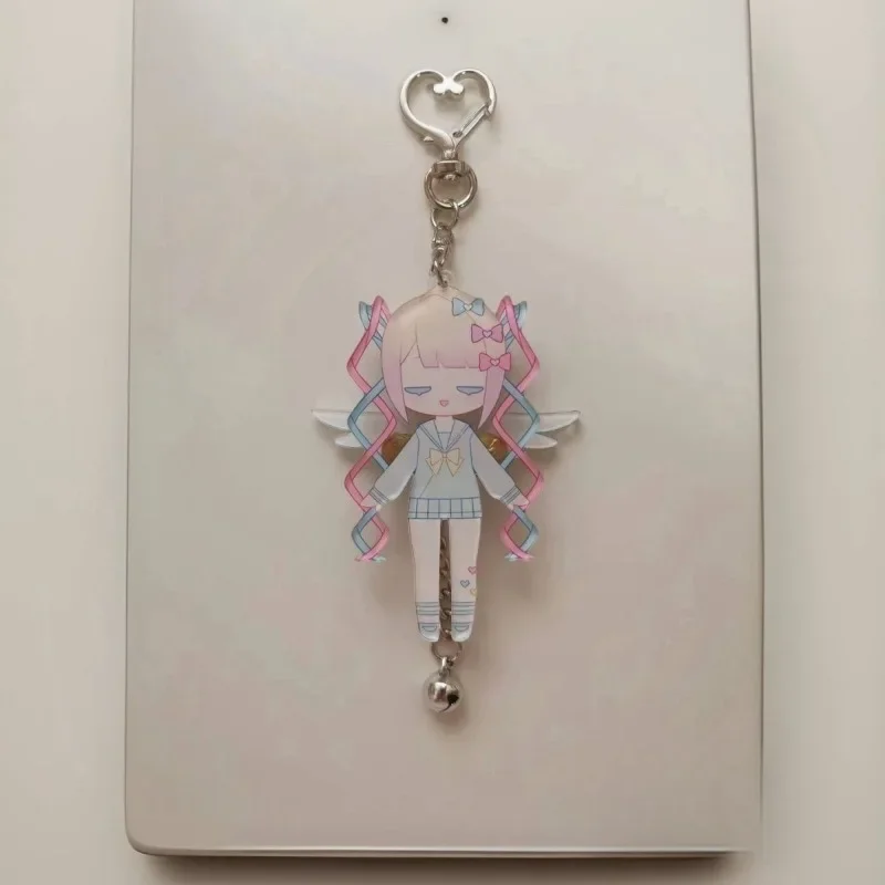 NEEDY GIRL OVERDOSE Anime Women Keycahin KAnge Key Chain Bags Keyring Car Prndant Kids Friends Gift Collection Ornament Cosplay