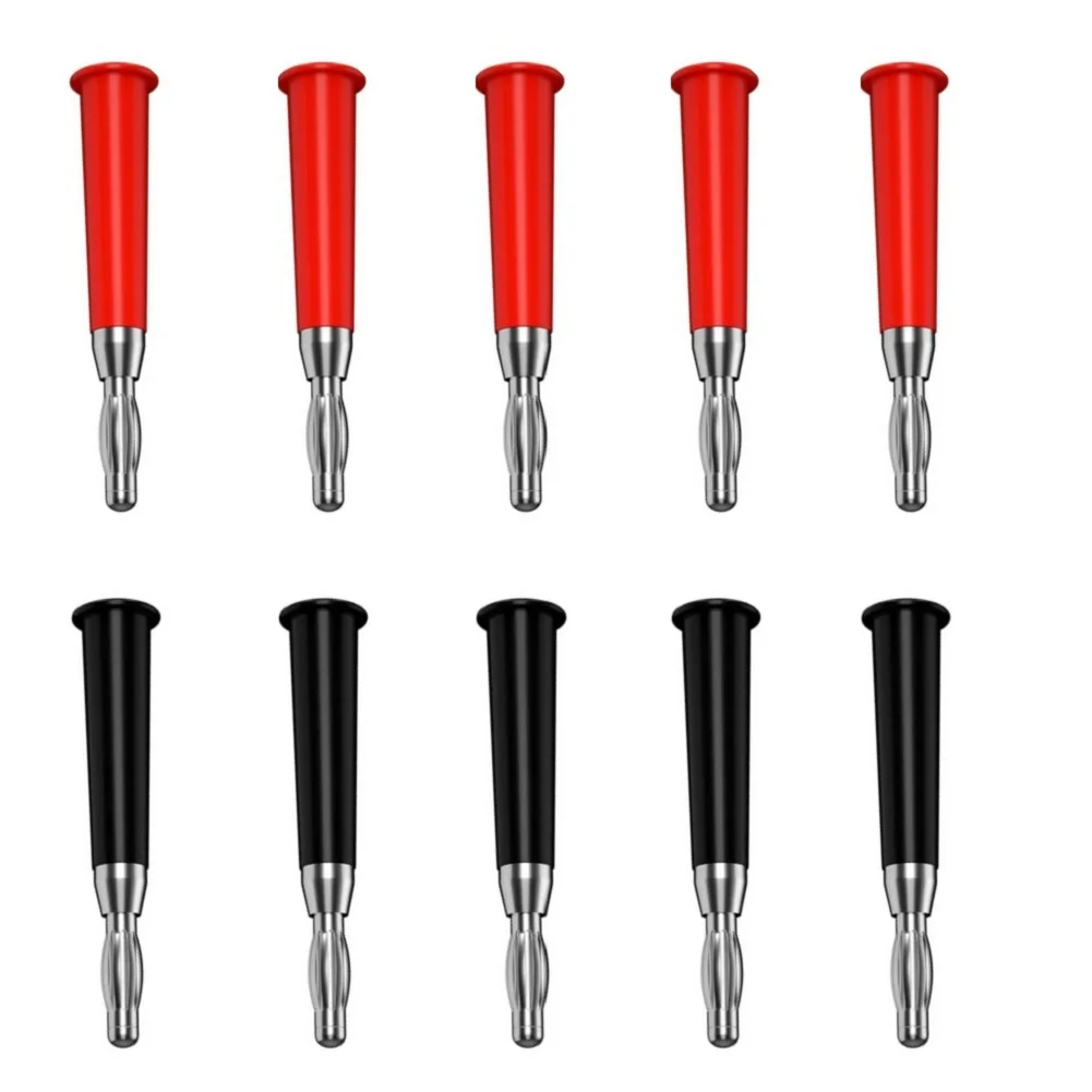 4mm Welded Terminal for Speaker Test Cable Compatible with Banana Sockets Multiple Colors Nickel Plated Zinc Alloy