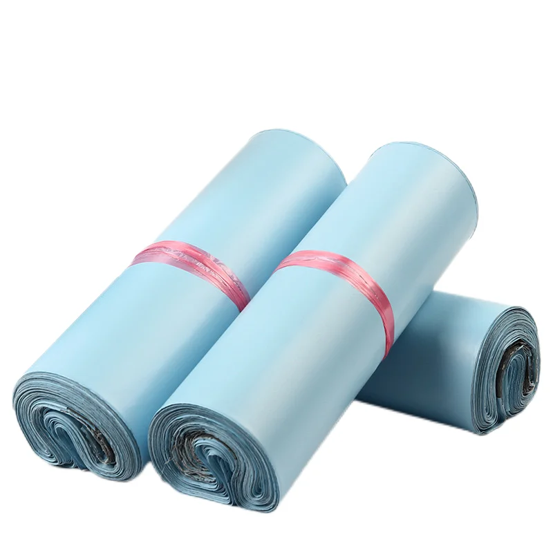 Picture 5: 50Pcs/Lots Shipping Envelope Bags Plastic Express Envelope Storage Bags wathet Color Mailing Bags Self Adhesive Seal Storage Bag