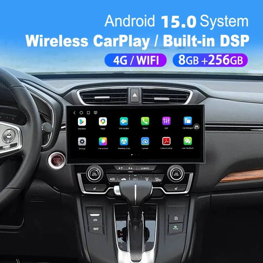

15.8” Android 15 Qualcomm Carplay Car Radio For Honda CRV Breeze 2017~202 Car Autoradio Multimedia Player GPS Navigat Head Unit