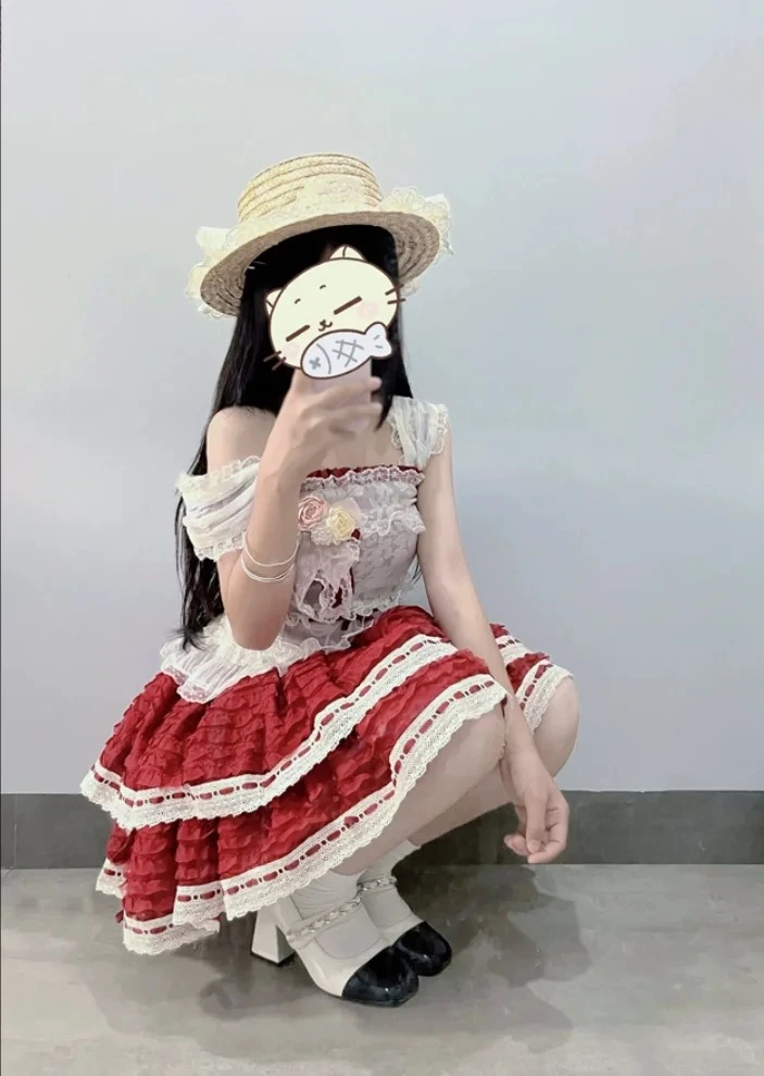 Cintura alta fino ajuste camada suspender vestido verão arco laço doce bonito meninas sem mangas festa de aniversário bolo vestidos curtos