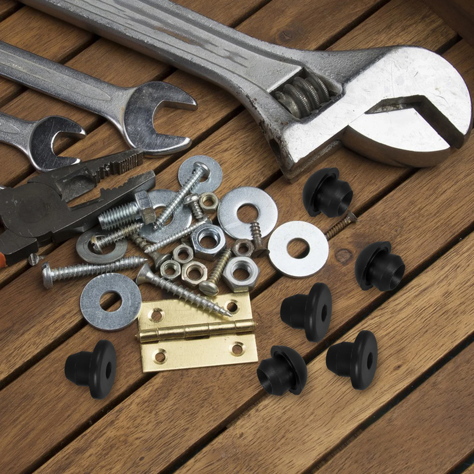 

10pcs Hydraulic Filler Bung Rubber Oil Plugs Horizontal Jack Repair Parts Nozzle Castor Furniture Frame Compatibility