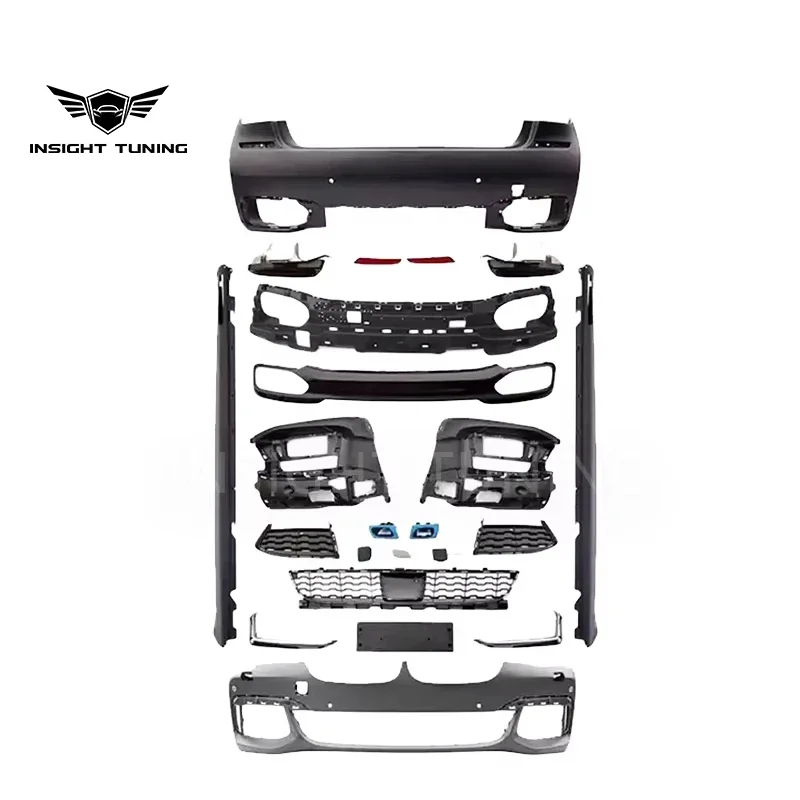 New Arrival 7 Series Car Bumper 2016-2018 Side Skirt Rear Diffuser Bodykit with Clips for G11/G12 LCI Convert M760 Clip-On!