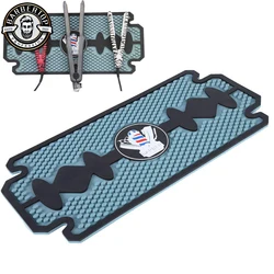 Barbershop Magnetic Tray Hairdressing Antiskid Silicone Pad Salon Countertop Heat Resistant Hairdresser Organizer