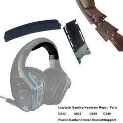Replacement Headband Arch Plastic Bracket ,Top Cushion For Logitech G933 G935 G633 G635 Gaming Headsets