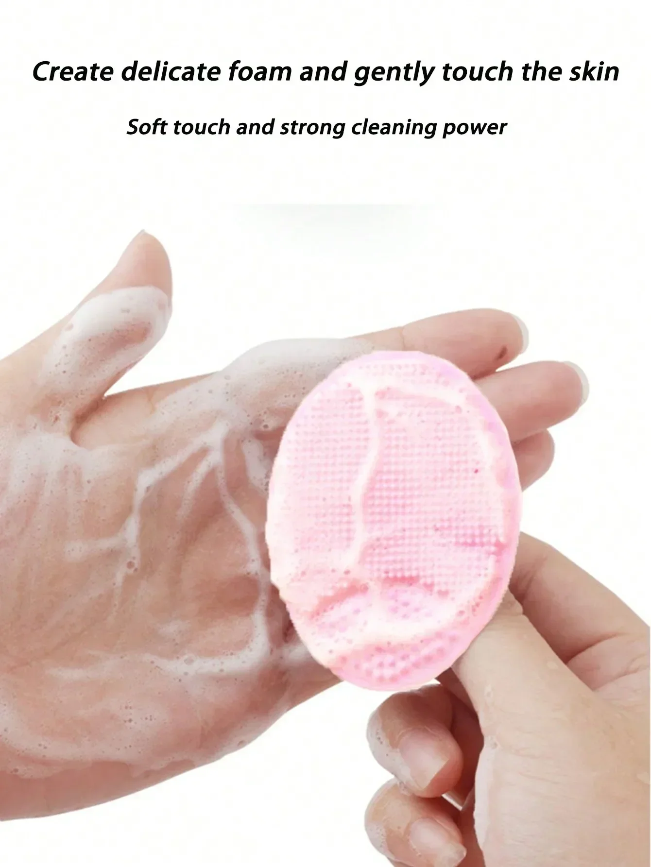 Soft Silicone Face Brush Cleanser and Massager Manual Facial Cleansing Brush Exfoliating Silicone Face Scrubber For Women Men