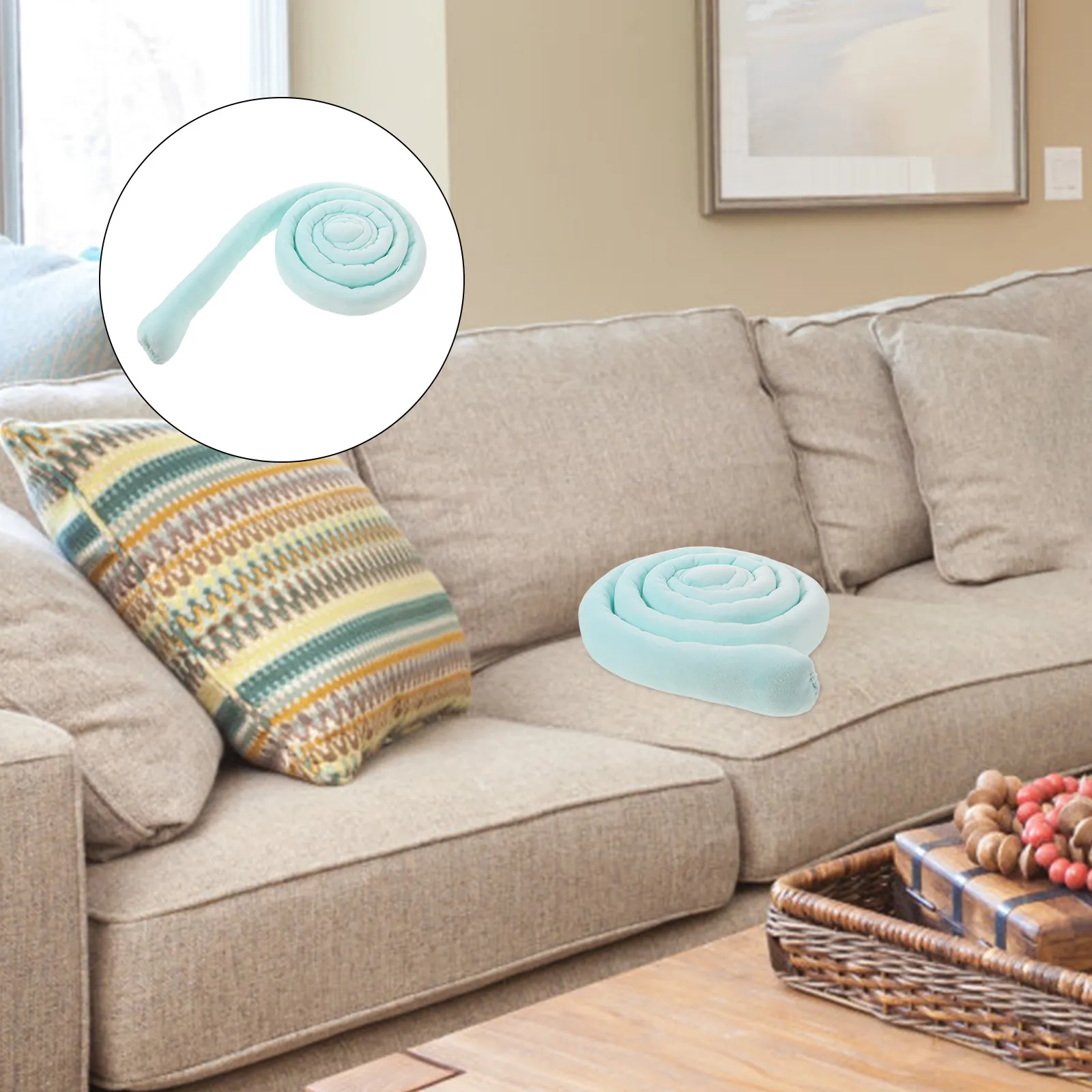 Couch Cushion Gap Filler Green 78.7 Inch Flexible Mattress Space Filler Bed Seam Strip Sofa Crack Gap Blocker for Home Living