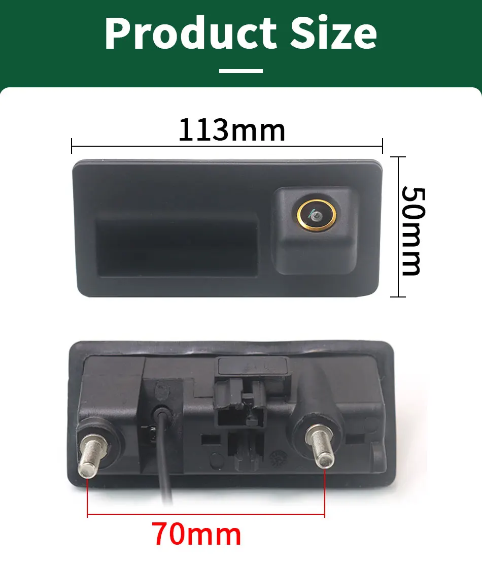 170 ° AHD 1080P Fahrzeug-Rückfahrkamera für Volkswagen Golf Passat B7 B6 Tiguan Jetta MK6 Audi A3 A4 A5 Q5 A6 – Detail 9