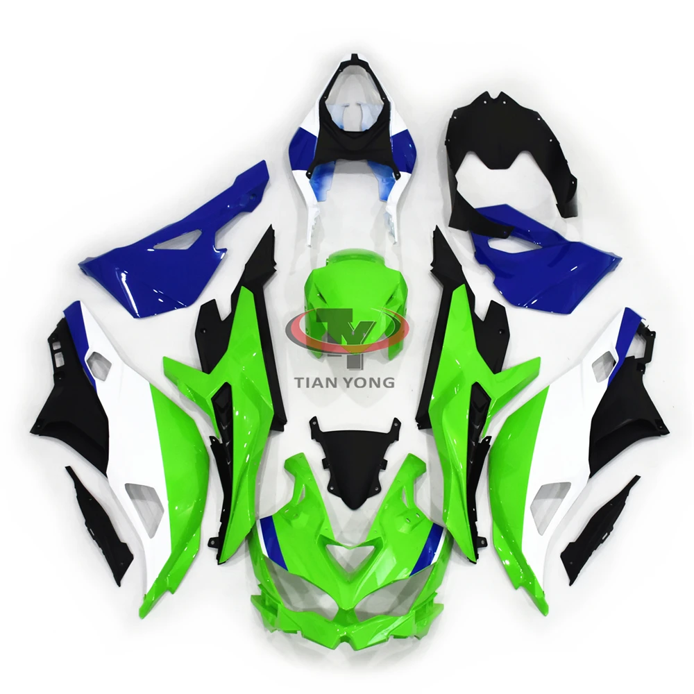 Blue white green prints Injection Bodywork Cowling For Kawasaki ZX4R 2019-2025 ZX 4R Motorcycle Full Fairing Kits ZX4RR