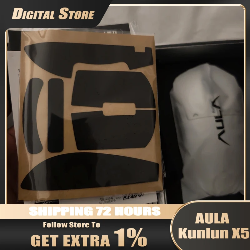 AULA Kunlun X5 Wireless Gaming Mouse with SSHS Electromagnetic Micro Switch Dual 8K PAW3955EVO Sensor for PC Gaming