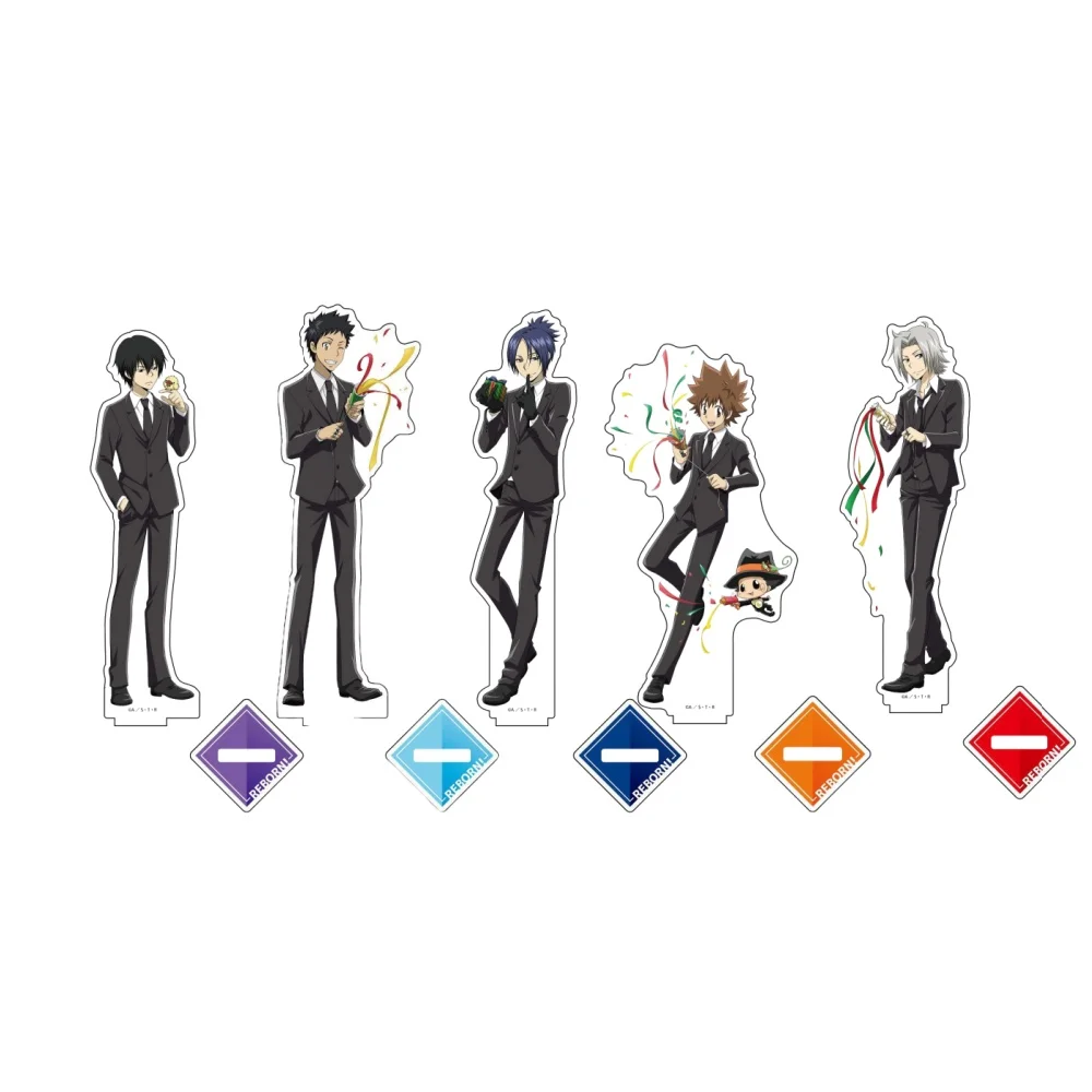 

Anime Fans Gifts Family Teachers HITMAN REBORN HD Character Party Hard Color base Series Acrylic Stand Tsunayoshi About 15cm