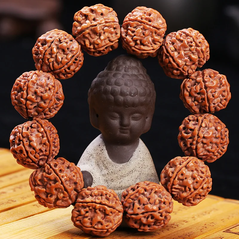 

Браслет Good Luck большого размера с пятью шестью лепестками красной кожи Big King Bodhi для мужчин и женщин с одним кругом