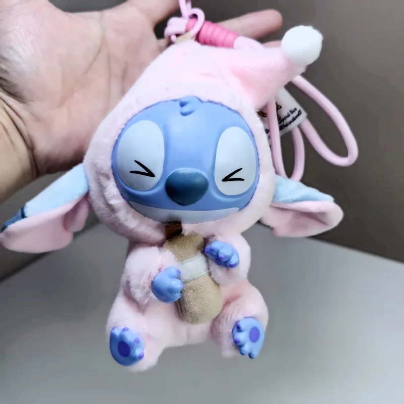 2025 ใหม่StitchกินSomething Before Sleep Series Plushกล่องตาบอดไวนิลของเล่นตุ๊กตาน่ารักMysteryกล่องกระเป๋าจี้ของขวัญตกแต่ง