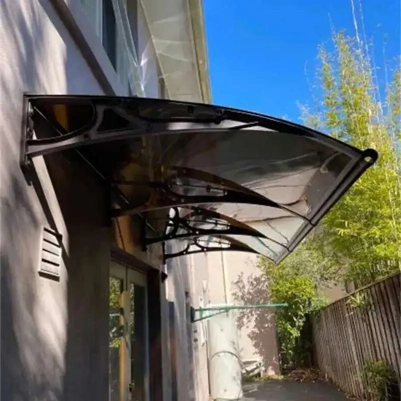 

Modern Patio Doorway Awning Luxury Aluminum Alloy Gazebos Balcony Outdoor Rainproof Pergola Home Window Eaves Large Sink Canopy