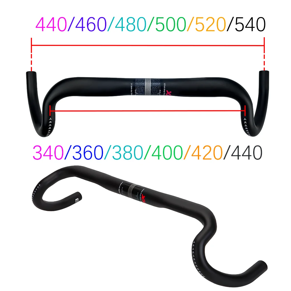 

BALUGOE Carbon Mountain Bicycle Handlebars Road Bike Handlebar Curved Handle Big Flare Bar 25° 2022 Aerodynamics Bicycle Part