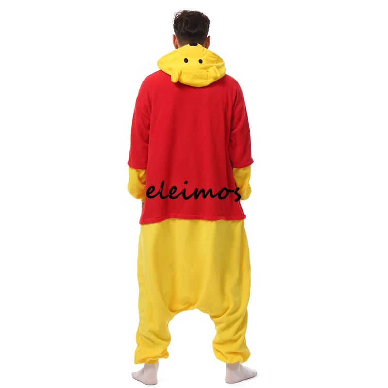 Halloween Onesie Bear Kigurumi Pajamas Adult One-Piece Animal Pijama Cartoon Jumpsuit Sleepwear Anime Cosplay Costume XXL