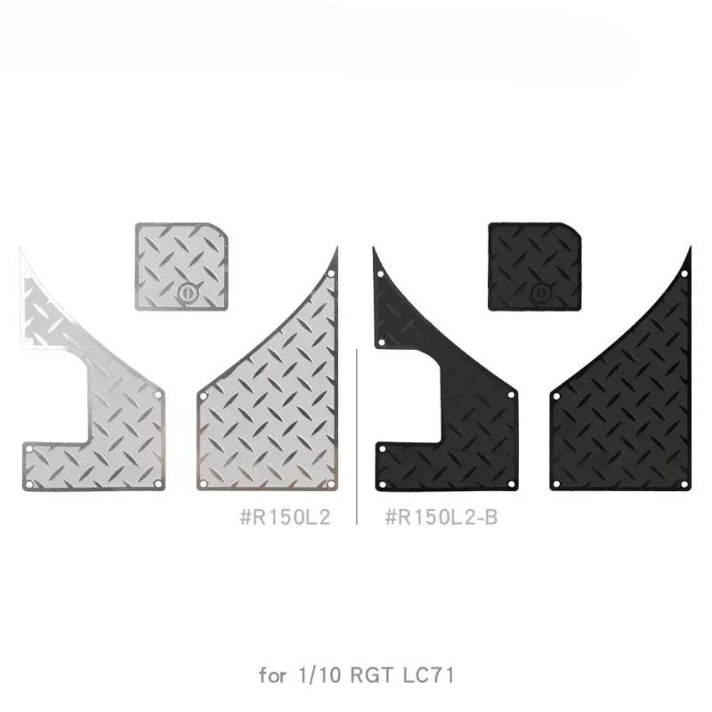 The Tail Side Skirt Metal Decorative Sheet for 1/10 RGT EX86020 Invaders LC71 Accessories