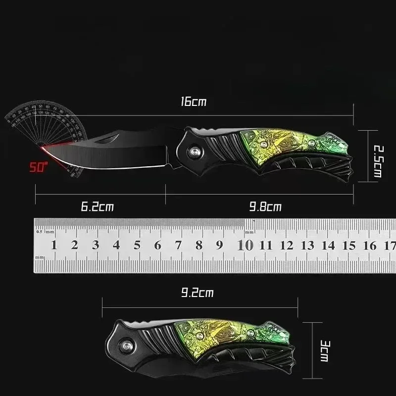 2025 new high quality  Portable Outdoor Folding Pocket Knife - Sharp Survival Knife for Camping, Hiking image 4