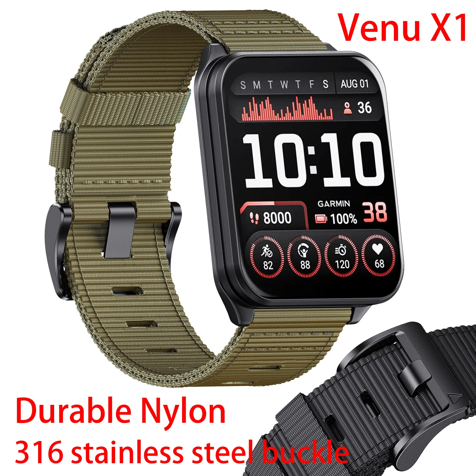 �y�Z�[�����z�i�C�������v�o���h�K�[�~�� Venu X1 �X�}�[�g�E�H�b�`�X�g���b�v�u���X���b�g�X�|�[�c���v�o���h 24 �~�����[�g�������p���X�g�o���h�A�N�Z�T���[