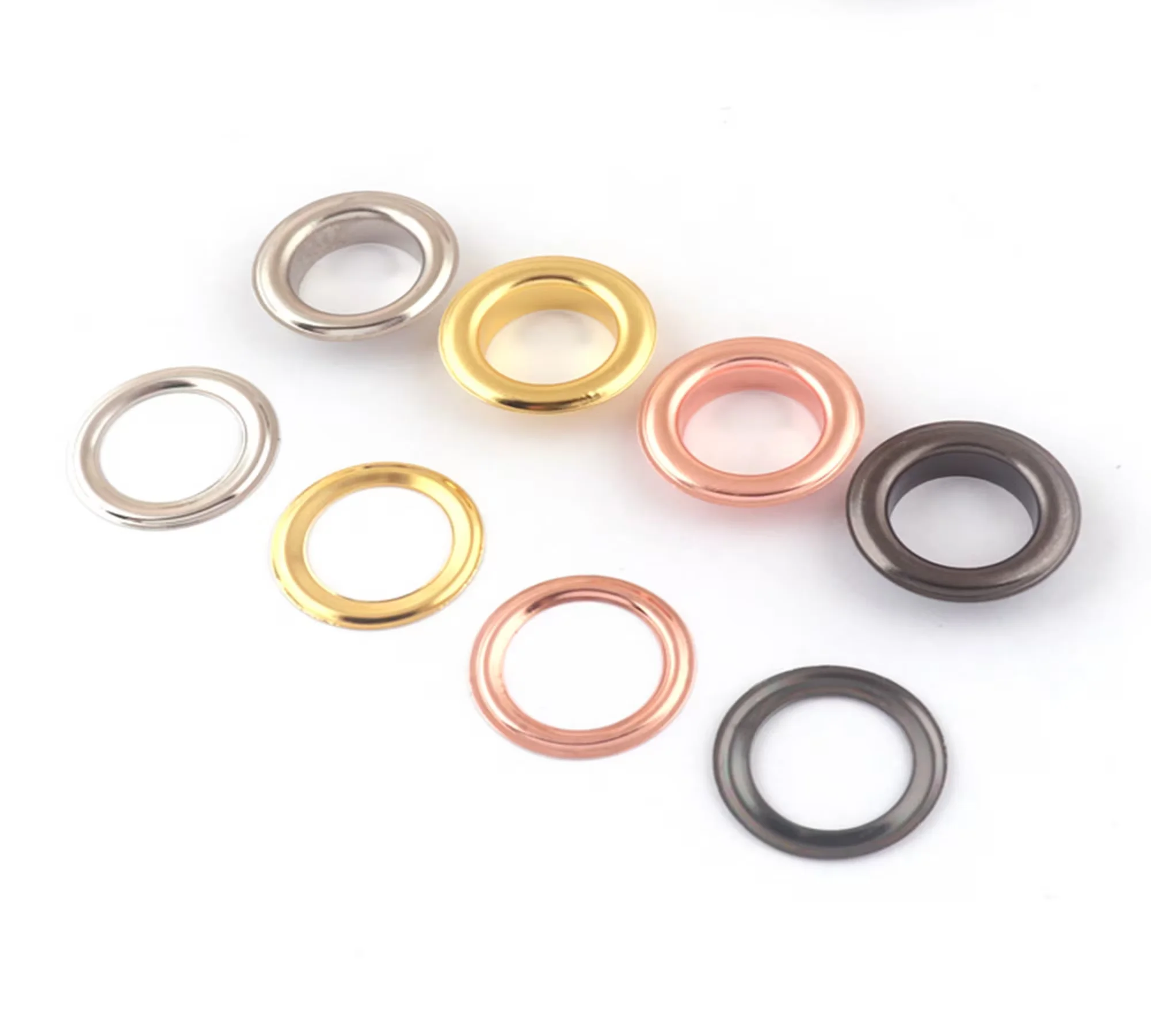 20-50 Sets Large Silver/Rose Gold/Gold/Gunmetal Eyelets,Metal Diameter Eyelets Grommets with Washers,for Leather Canvas bag-17mm