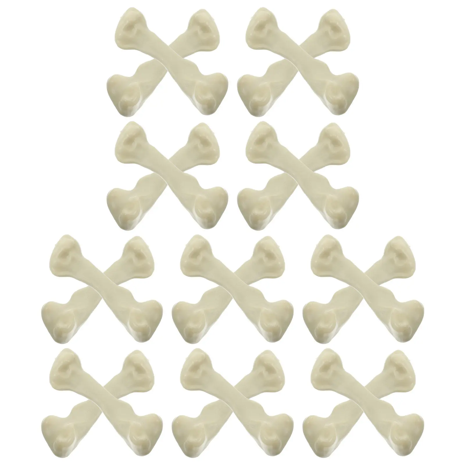 

20 шт. миниатюрных пластиковых костей для декора на Хэллоуин, тематический декор для кладбища, украшения для улицы и дома