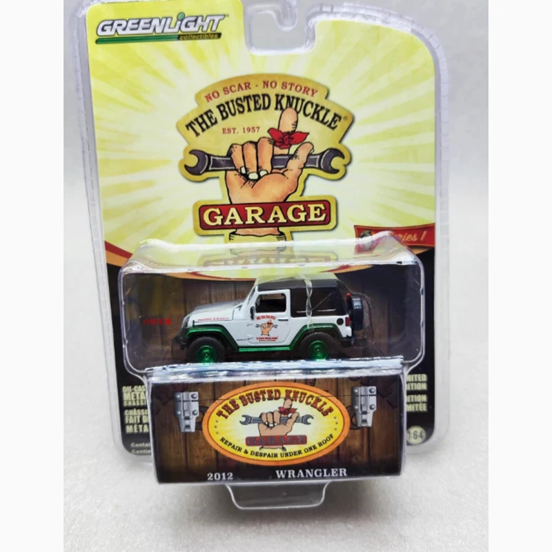 

Зеленая машина Wrangler масштаб 1:64 Масштаб 2012, модель автомобиля из сплава, статическая коллекция, украшенные праздничные подарки, игрушки