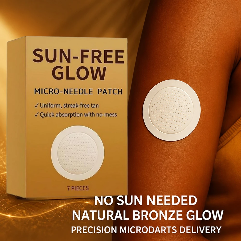 7Patches | Sun Free Glow Micro-Needle Patches, New Advanced Natural Tanning Glow Patches, Natural Bronzer for Women & Men