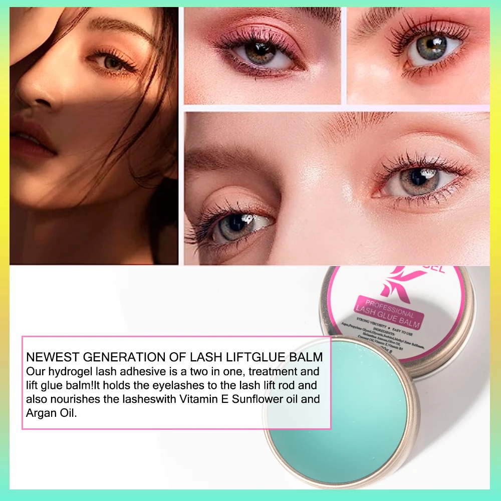 KODIES GEL 20g Lash Lift Glue Balm Adhesive Wax Eyelash Extension Supplies Strong Sticky Eyebrow Perm Fixing Glue Beauty Tools