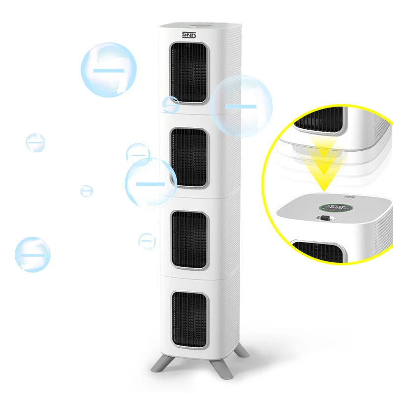 

OEM High Efficient Million Negative Ions Home Air Purifier with Activated Carbon Filter