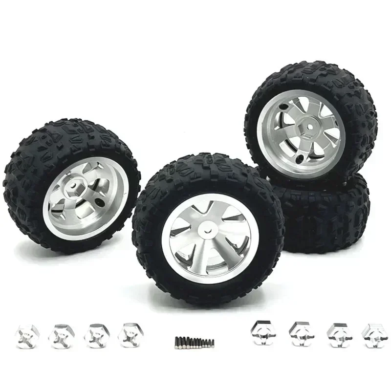 86mm Metalen Velgen Banden Rally Wielen Voor MJX 16207 08-09-10 14210 WLtoys 1/16 A959 144001 10 1/12 124017-18-19