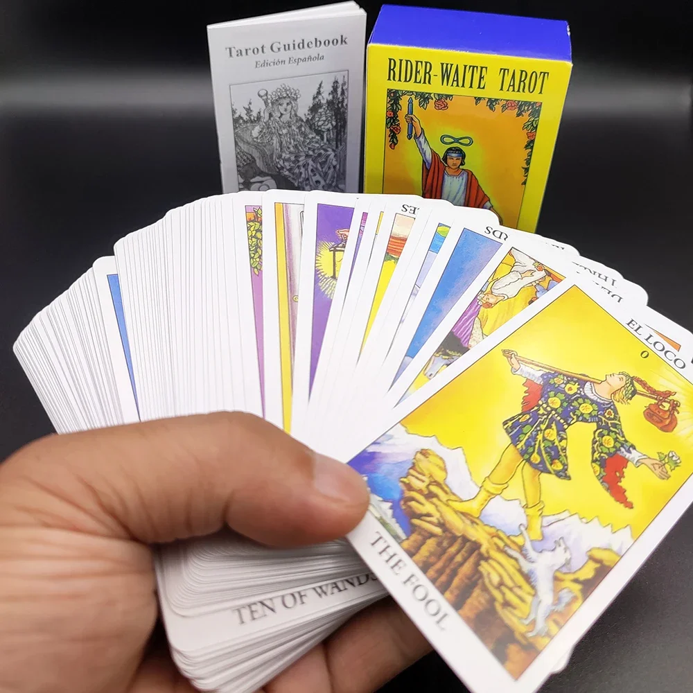 Spanish English Rider Tarot Cards For Beginners With Guidebook