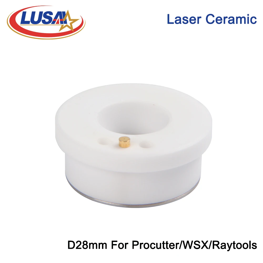 LUSAI Fiber Laser Ceramic KT B2 CON 28mm D28H11.7M11 For ProCutter Raytools WSX Laser Cutting Head Dysza Holder Parts