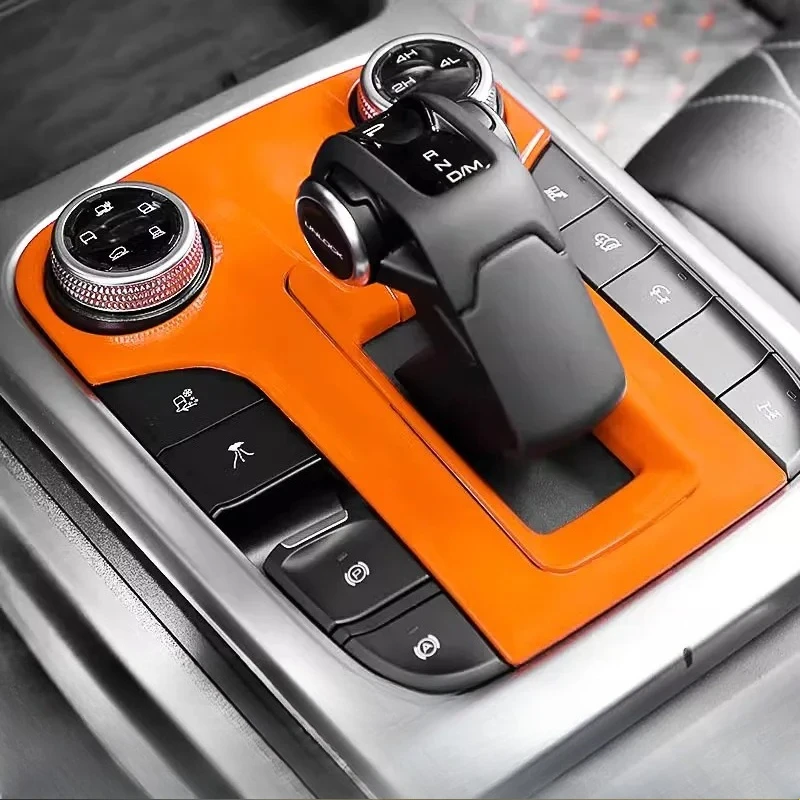 

Orange Interior Modification Parts for GWM Tank 300 Central Control Center Gear Cup Holder Car Door Stickers 1pc