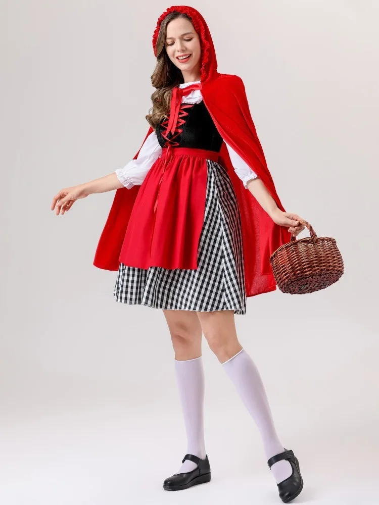 Rotkäppchen Halloween-Kostüm Dr. 2025, neues Damen-Cosplay-Robe-Set, Par-Rollenspann-Kleidung, traditionelles Chinesisch...