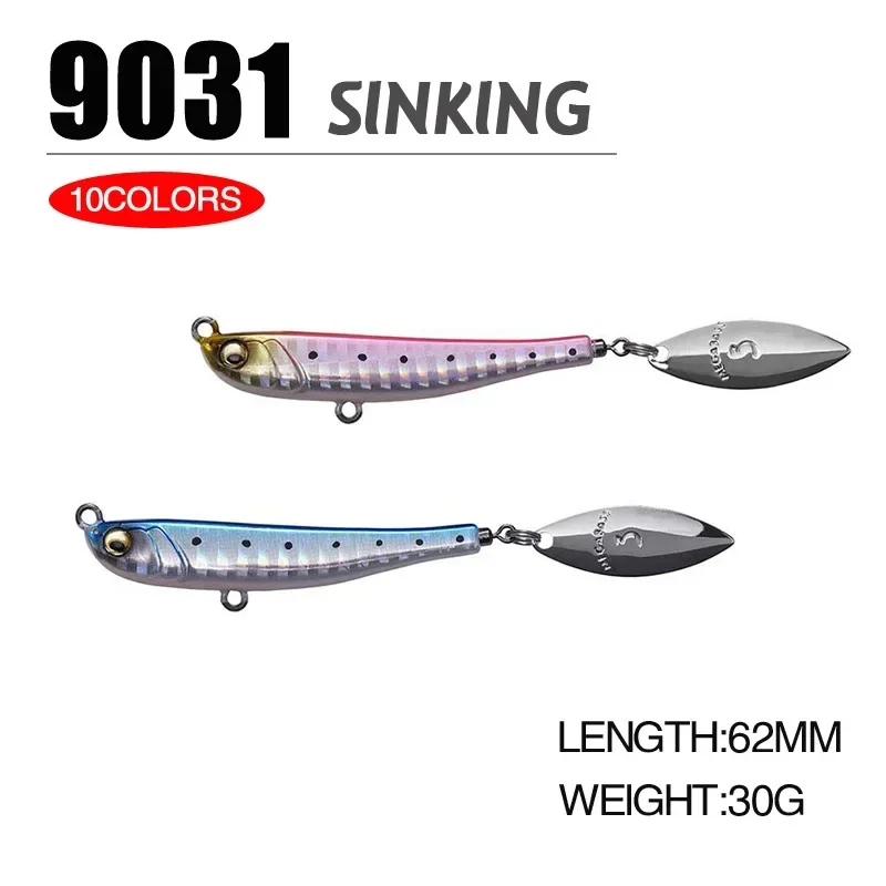 

Jig Bait Winter Fishing with Spinner Spoon Fishing Lures 62mm 30g Jigs Trout Winter Fishing Hard Baits Tackle Pesca Makippa