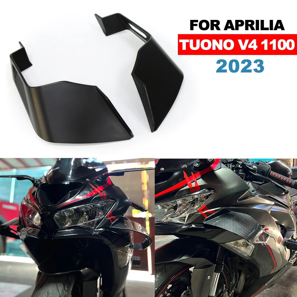 

Для мотоцикла Aprilia Tuono V4 1100 2023: боковые спойлеры-винглеты, ветроотражатели, аэродинамические гоночные крылья, комплект фиксированных боковых винглетов