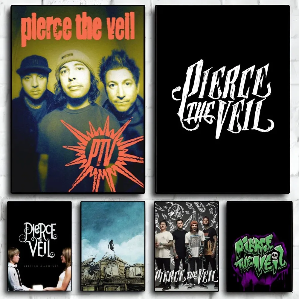 

P-Pierce The Veil Band Poster Paper Print Home Living Room Bedroom Entrance Bar Restaurant Cafe Art Painting Decoration