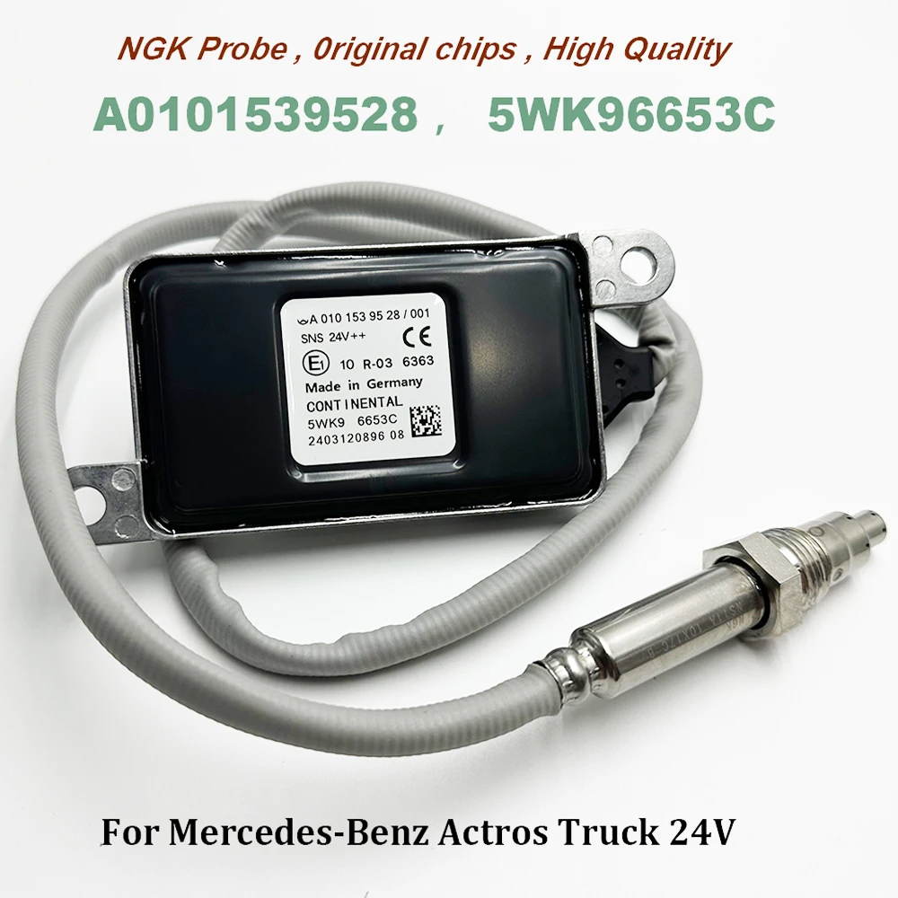 High Quality Chip A0101539528 5WK96653C For NGK Probe NOX Sensor A0091530028 5WK96653B For Mercedes-Benzz Actros Truck 24V