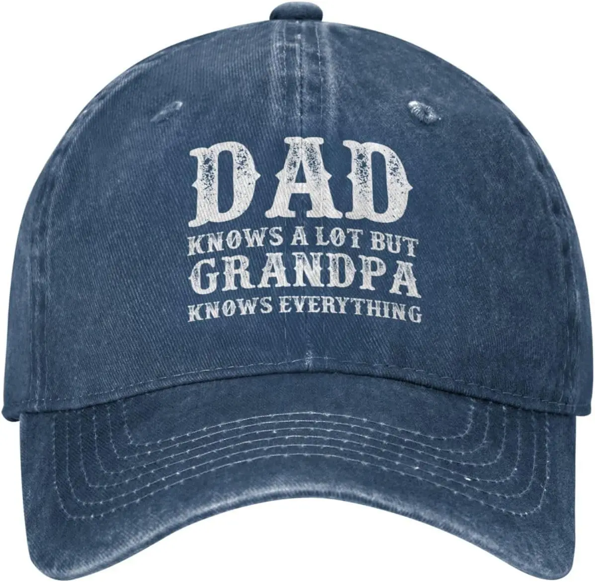 Dad Knows A Lot But Grandpa Knows Everything Hat for Women Baseball Hat with Design Cap