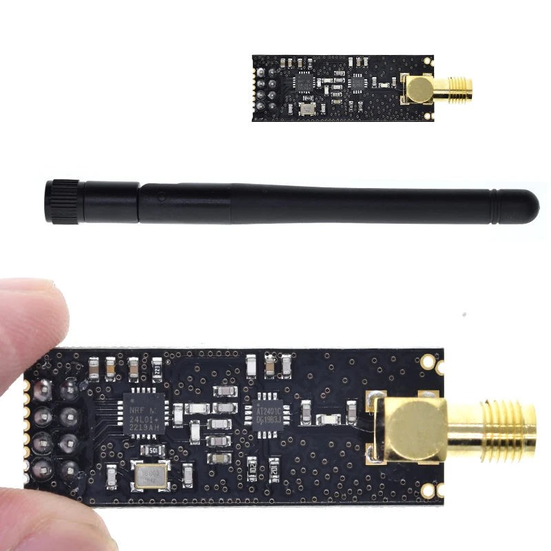 TZT 1PCS Special promotions 1100-meter long-distance NRF24L01+PA+LNA wireless modules (with antenna) image 2