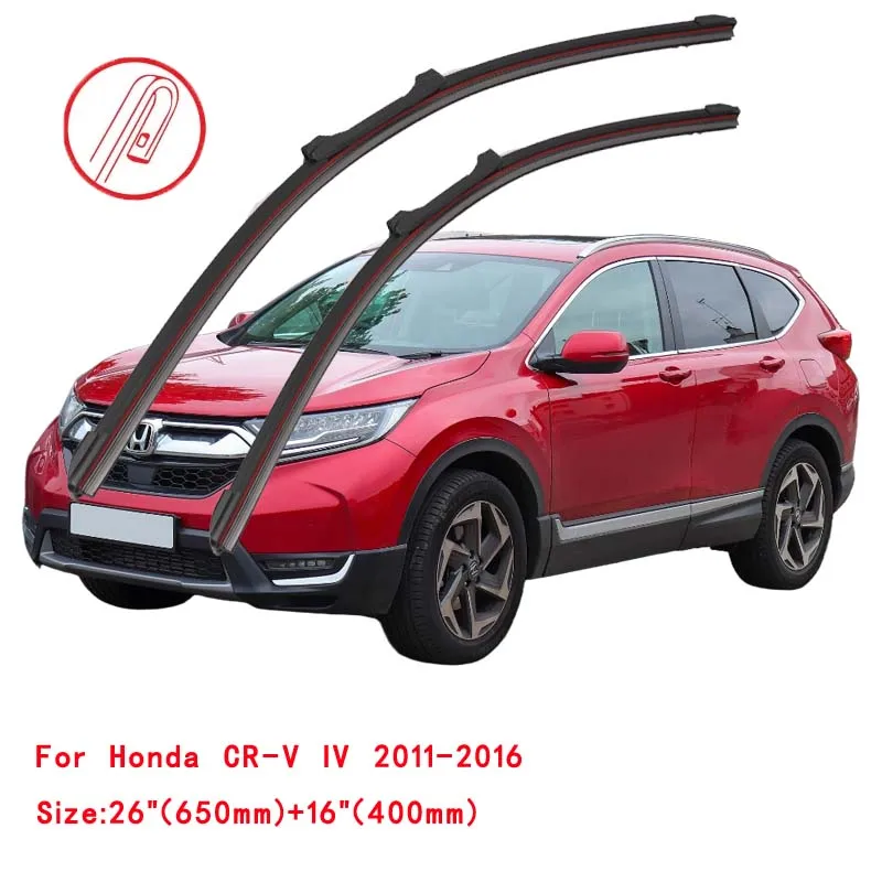 For Honda CR-V 2005 2007 2011 2014 2015 2016 2019 Front Window Premium Universal Double Rubber Car Windshield Wiper Blades