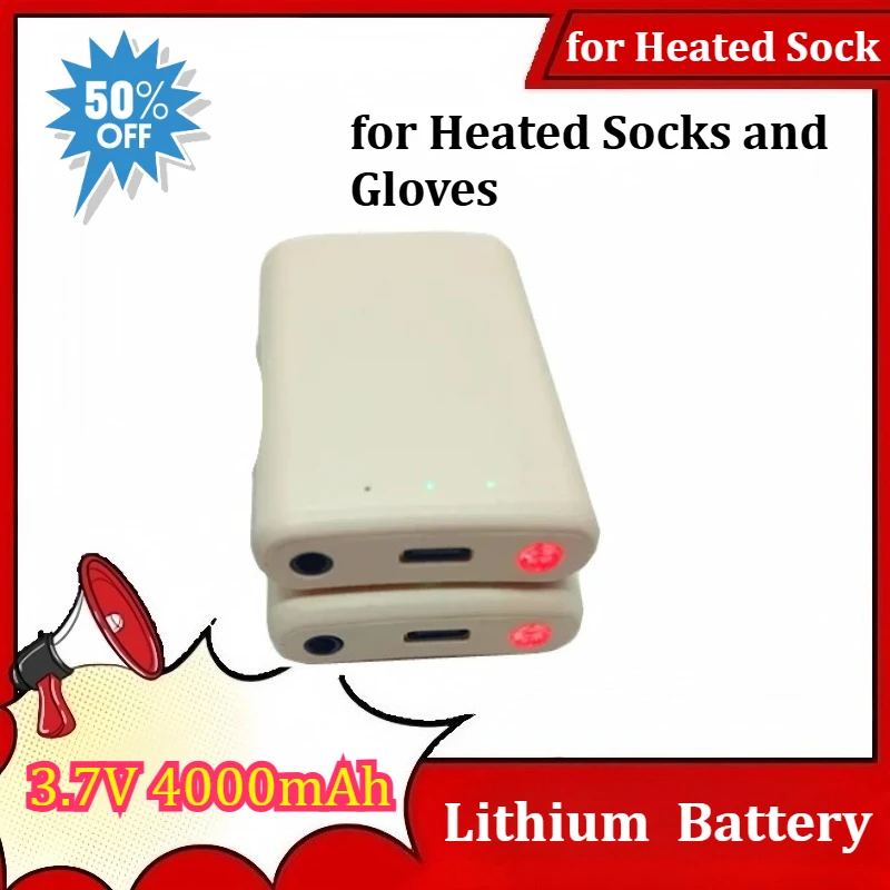 3.7V 4000mAh Lithium Battery For Heated Socks And Gloves For Electric Socks Suitable Polymer Lithium Battery