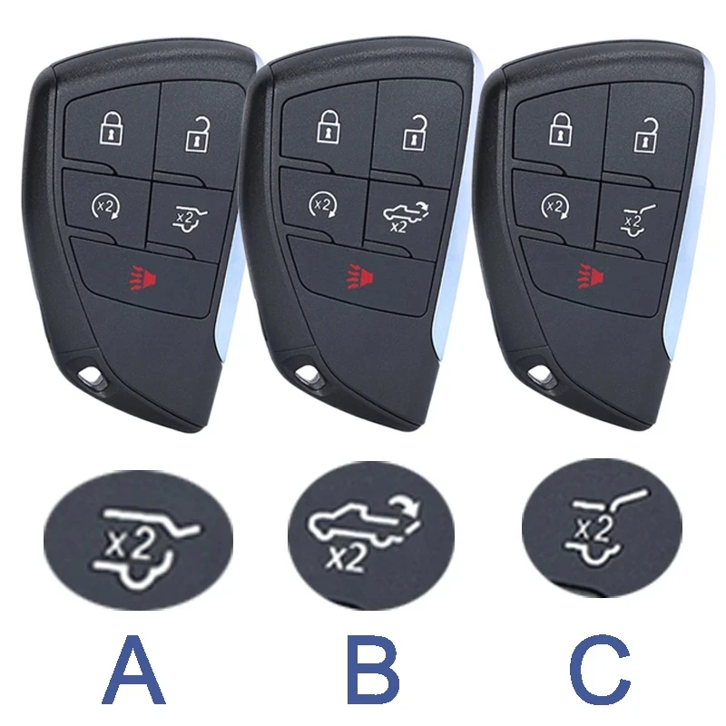 Keyecu YG0G21TB2 3/4/5/6 Buttons Smart Remote Car Key Fob Shell Cover for Chevrolet Suburban Tahoe for GMC Yukon 2021 2022 2023