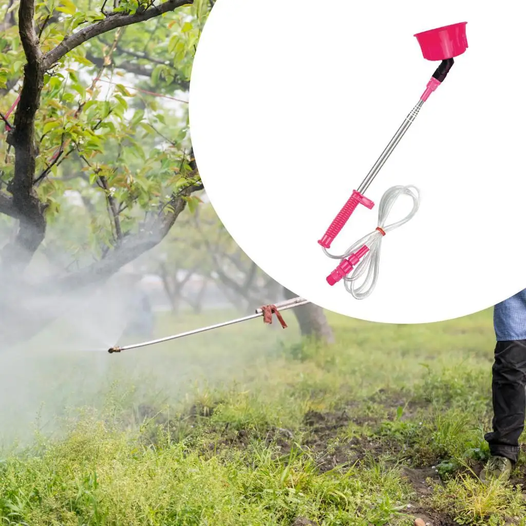Adjustable Retractable Sprayer Rod for Garden Watering Wand 45-80cm Extension Pole for Electric Sprayer Plant Care Outdoor